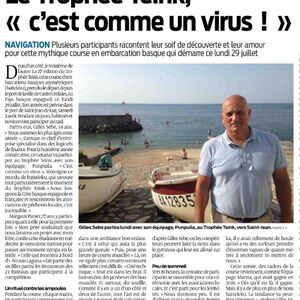 Article dans Sud ouest