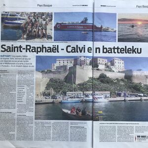 Article Sud-Ouest Saint Raphaël Calvi en batteleku