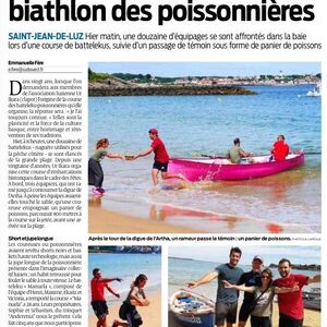 Article Sud-Ouest course des poissonnières